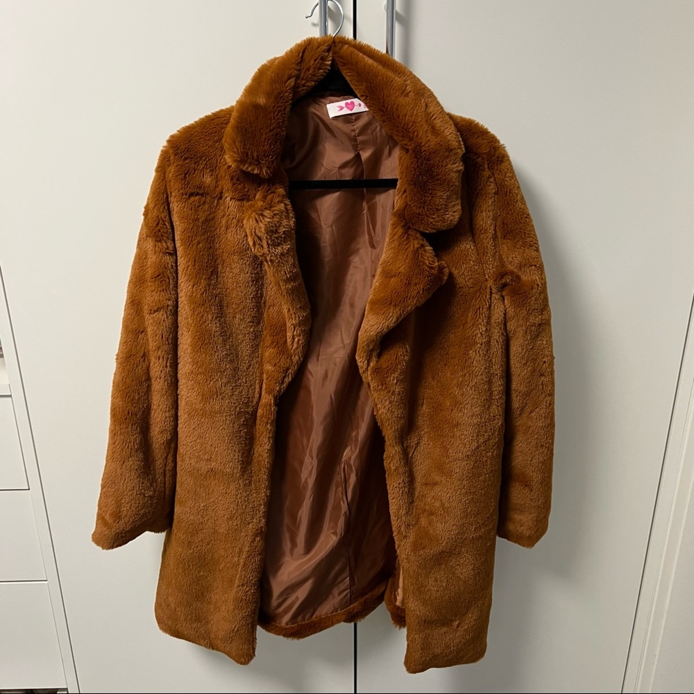 Buddy love faux fur coat